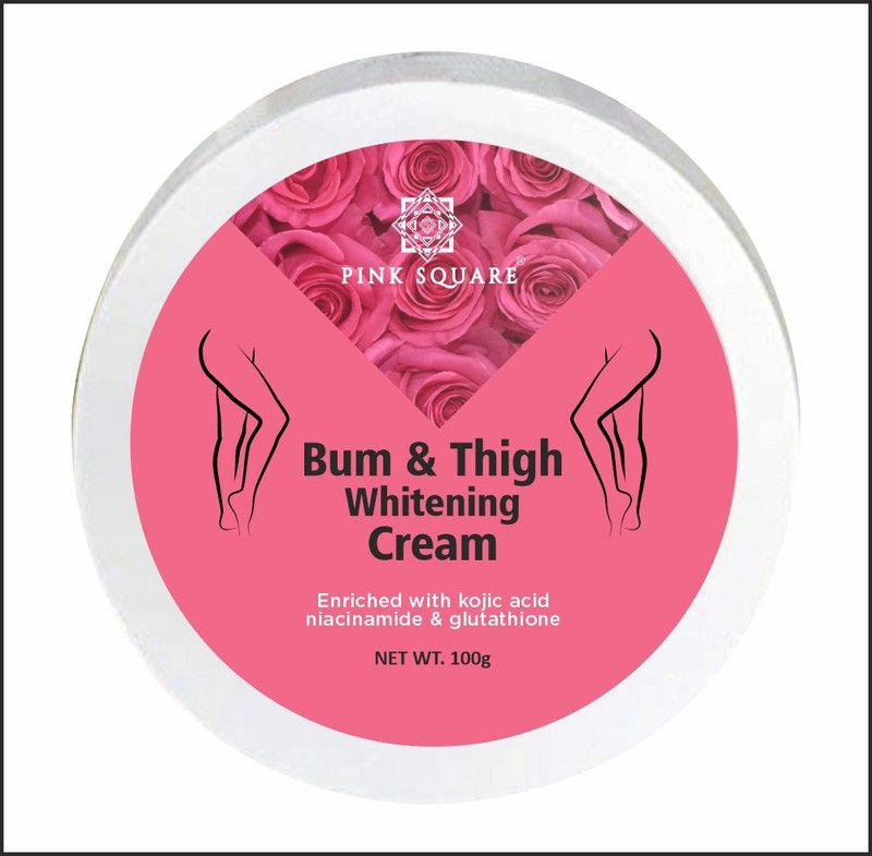 Pink Square 100 % Natural Bum And Thigh Whitening Cream Pack Of 1  (100 g)
