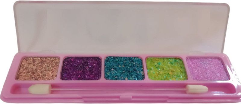 GFSU Professional 5 glitter color eyeshadow palette eye makeup 10.8 g  (MULTICOLOR)
