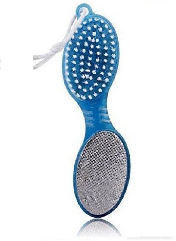 OMRD 4 in 1 Pedicure Brush Set Cleanse Scrub Buff Foot Scrubber Nail Emery File