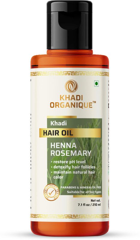 khadi ORGANIQUE khadiorganique Henna Rosemary Hair Oil  (375 g)