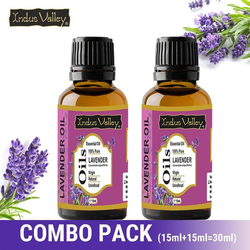Indus Valley 100% Natural Lavender Essential Oil - Twin Pack  (30 ml)