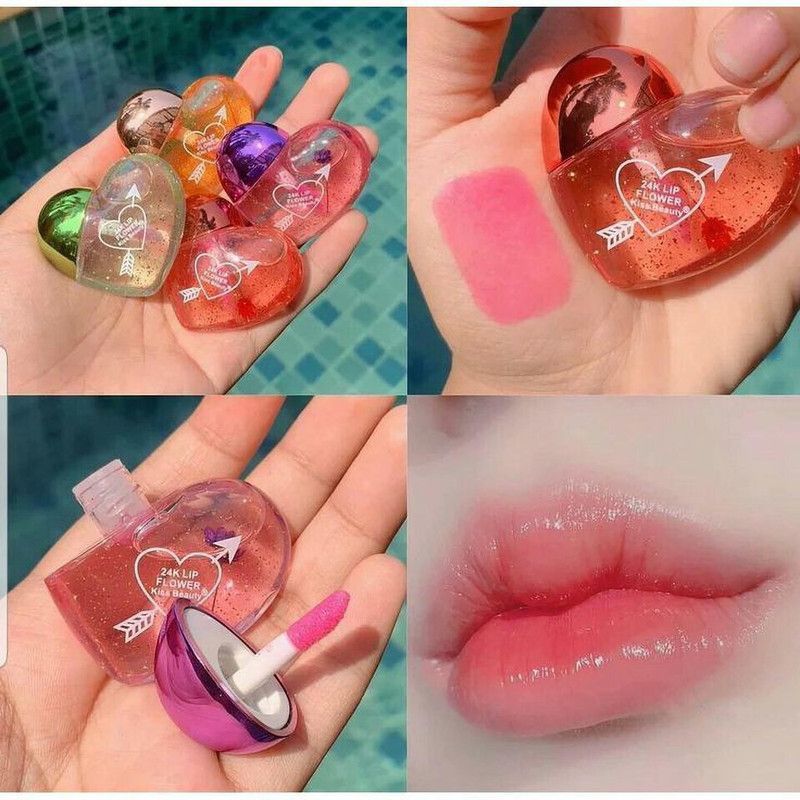 Beauty Karwan Heart Shape Pink Lip Gloss Tint  (5 ml, Piinkish)