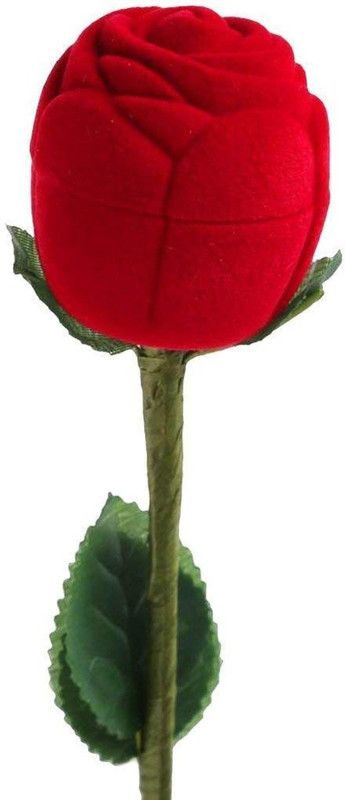 prisma collection Velvet Red Rose Jewellery Ring Box (Gift, Engagement) Single Box Without Ring Velvet Red Rose Jewellery Ring Box (Gift, Engagement) Single Box Without Ring Vanity Box  (Red)