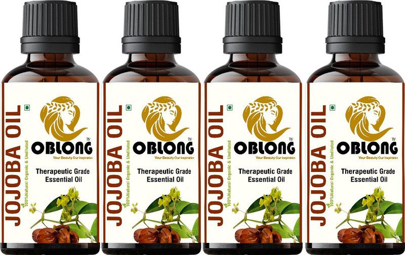 OBLONG PREMIUM QUALITY 100% ORGANIC JOJOBA OIL 4 BOTTLE(S) OF 10ML  (40 ml)