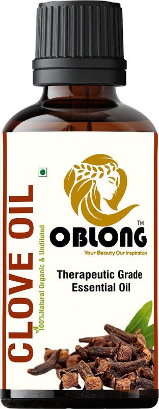 OBLONG PREMIUM QUALITY 100% ORGANIC CLOVE OIL 1 BOTTLE(S) OF 10ML  (10 ml)