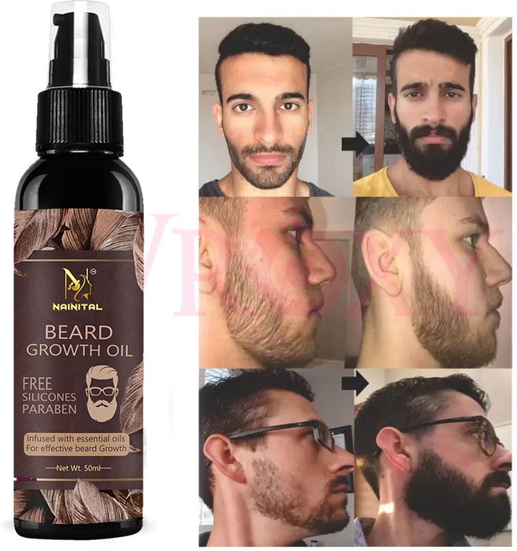 NAINITAL Beard Growth Oil For Men Fast Growth Advanced - 50 ML ( PACK OF 1 ) Hair Oil  (50 ml)