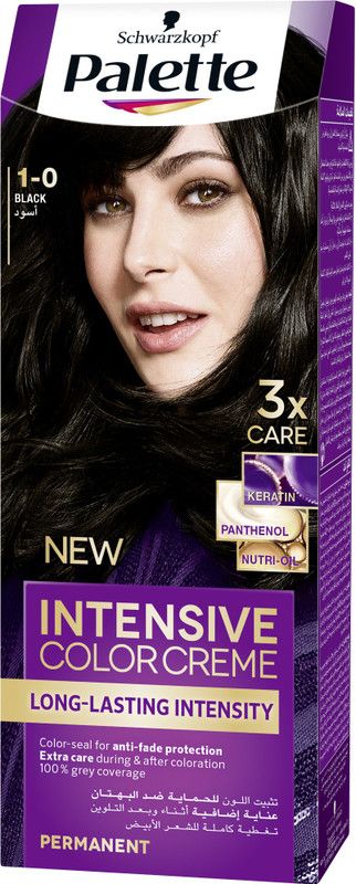 Schwarzkopf Palette Palette Intensive Colour Cream 1-0 Black 110 ml , Black