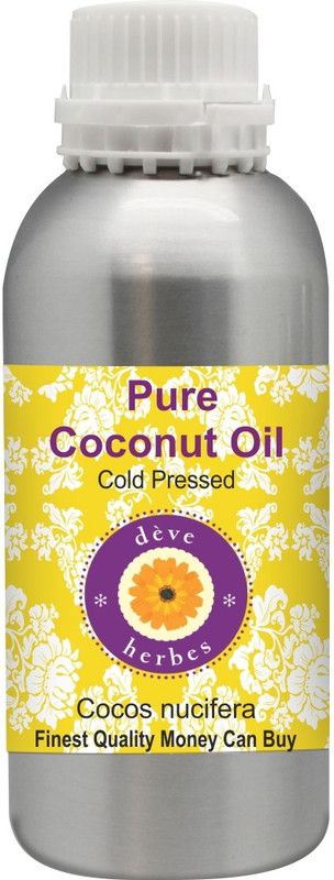 deve herbes Pure Coconut Oil (Cocos nucifera) 100% -Natural Therapeutic Grade Cold Pressed  (300 ml)