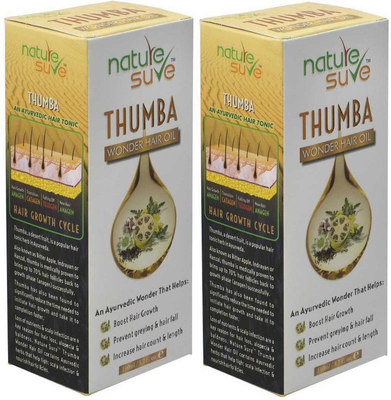 Nature Sure Thumba Wonder Hair Oil for Men and Women – 2 Packs Hair Oil  (220 ml)