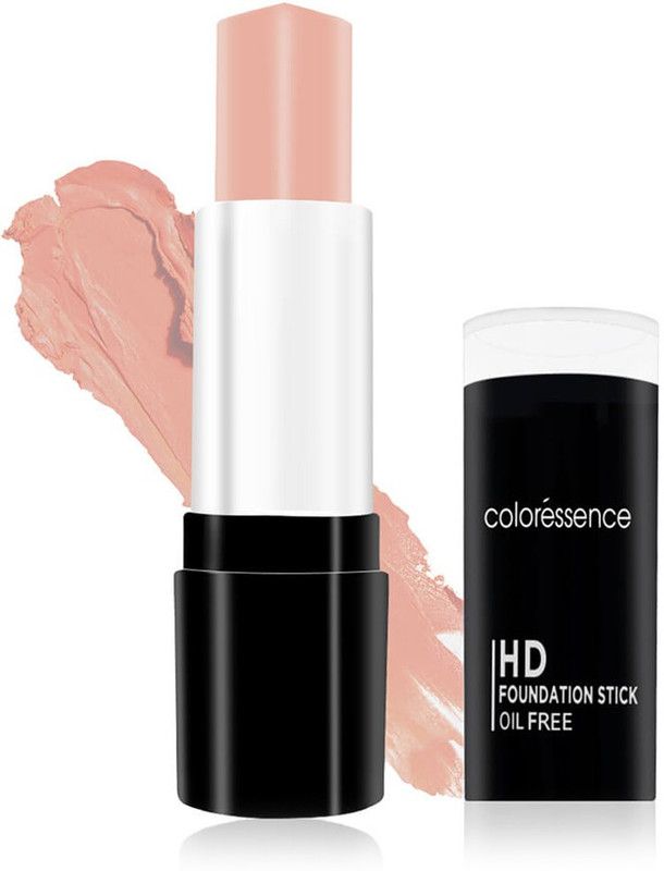 COLORESSENCE HD Foundation Stick SPF-15 Full Coverage Waterproof Smudge Proof Rollon Panstick Matte Finish Formula Foundation  (Pinkish Beige, 12.5 g)