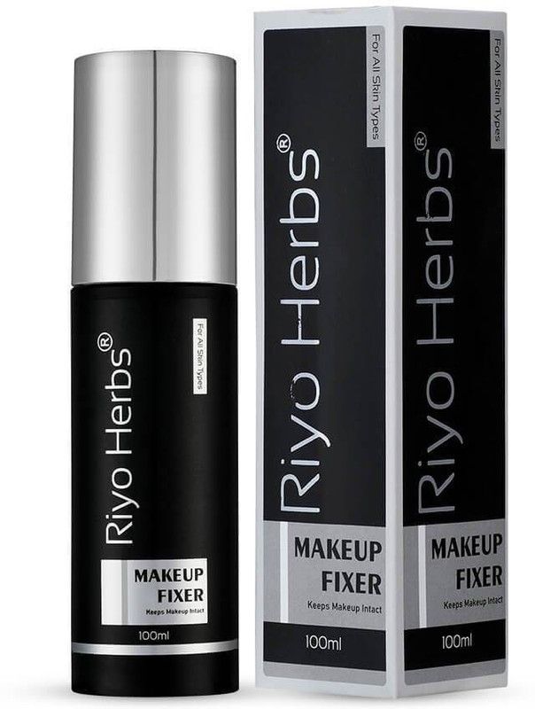 Riyo Herbs Makeup Fixer Matte Finish With Moringa, Chamomilla Recutita Flower & Vitamin E Extracts, Long Lasting Makeup Fixer Spray Primer - 100 ml  (Transparent)