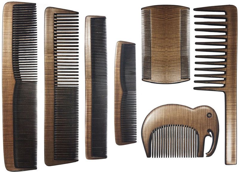 INAAYA Set of 7 Professional Parlour Use Hair Combs / Hair Comb (Set Of 7 Pcs)