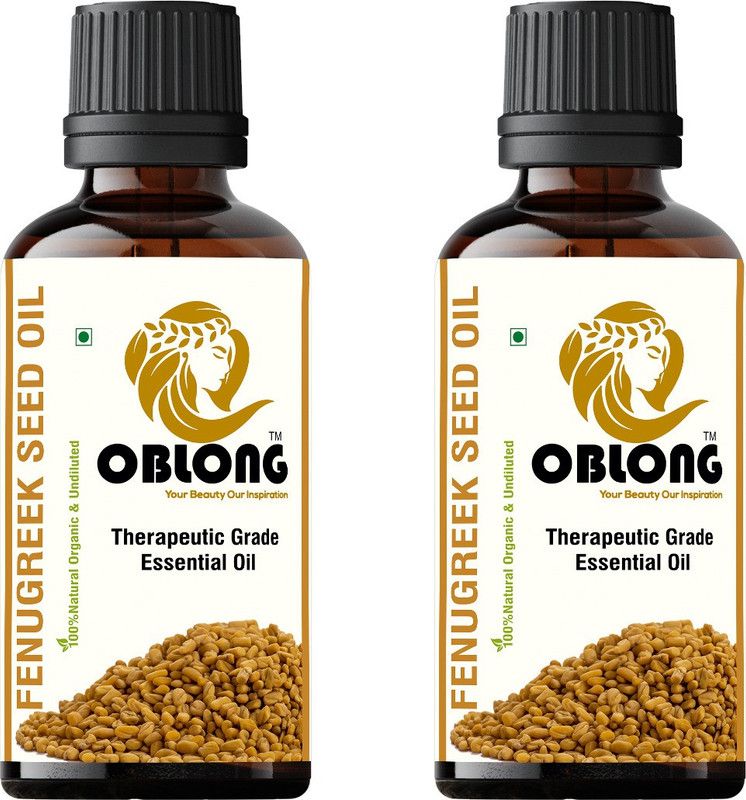 OBLONG PREMIUM QUALITY 100% ORGANIC FENUGREEK OIL 2 BOTTLE(S) OF 10ML  (20 ml)
