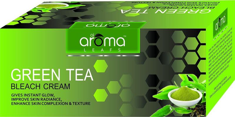 AlAroma Leafs GREEN TEA BLEACH CREAM 300 GRAMS  (300 g)