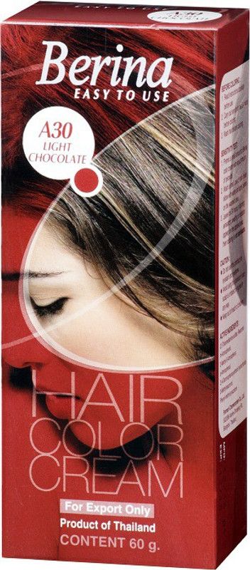 Berina Light Chocolate Hair Color Cream , Light Chocolate