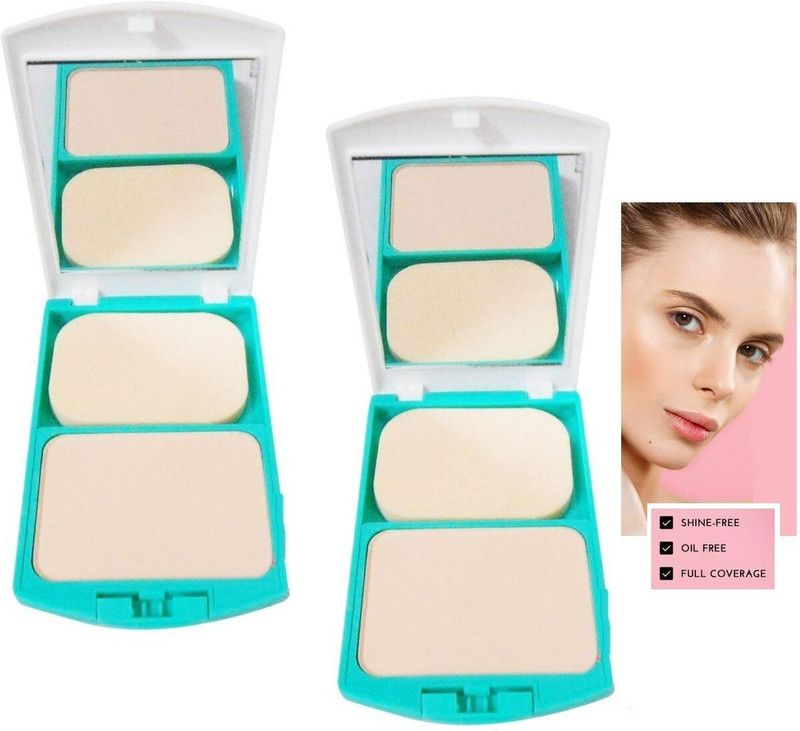 THTC NEW OIL FREE EASY BLEND ABLE SUPER FINE PRESSED COMPACT FOR ALL SKIN TYPE Compact  (BEIGE, 18 g)