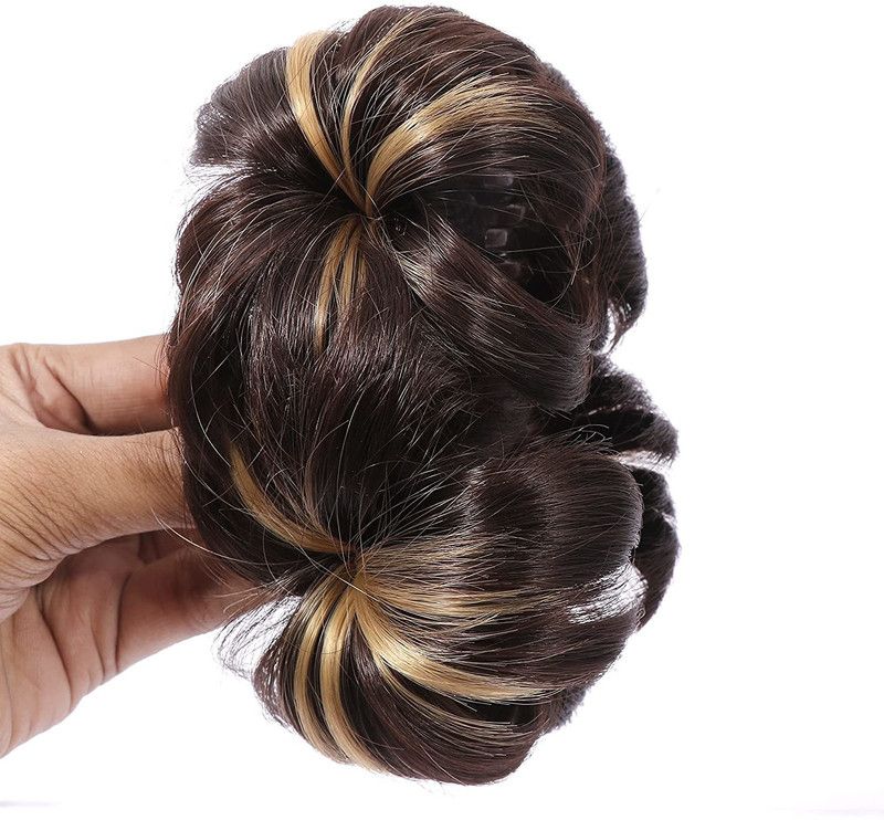MoonEyes Latest Arrivals Brown Artificial Juda Bun For Girls and Women's Hair Extension