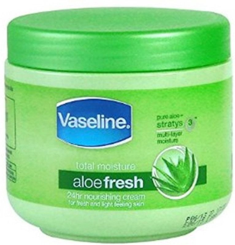 Vaseline Aloe Fresh total Fresh 24h Nourishing Cream  (350 ml)