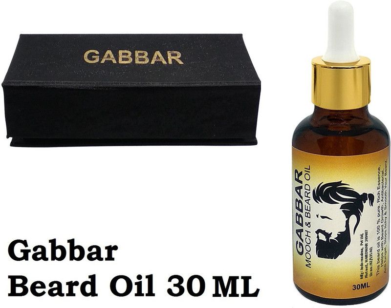 Gabbar Lite Beard And Moustache Oil, 30 ml | Non-Sticky, Light Beard Oil for Men| Pleasant Fragrance | Ideal for daily Use|Nourishes And Strengthens Beard | Provides Shine To Beard | Prevents Dry And Flaky Beard Hair Oil  (30 ml)