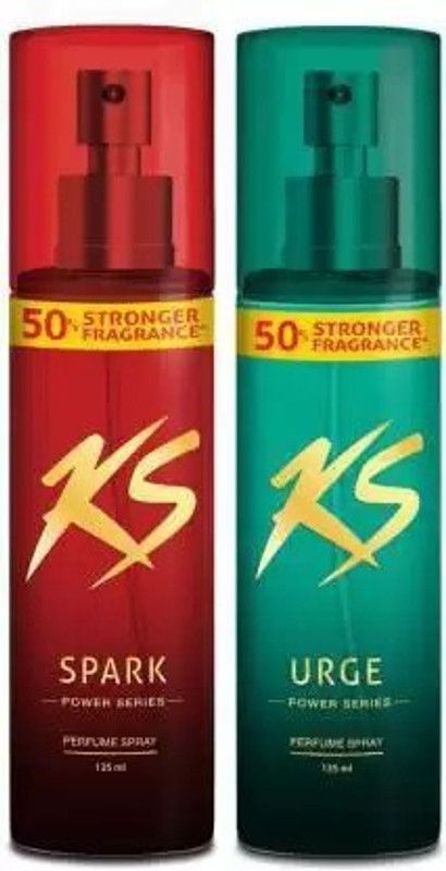 Kamasutra 1 urge 1 spark Deodorant Spray - For Men & Women  (350 ml, Pack of 2)