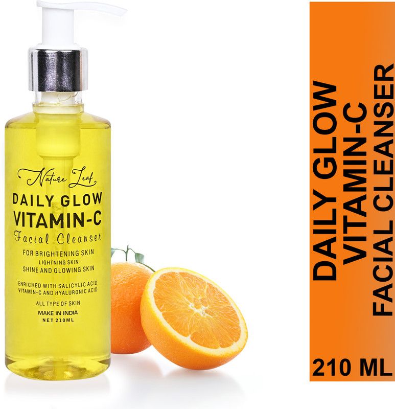 nature leaf Daily Glow Vitamin C Facial Cleanser  (210 ml)