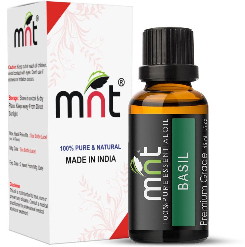 mnt Basil (Tulsi) Essential Oil (15ML) 100% Pure Natural Therapeutic Grade for Aromatherapy  (15 ml)