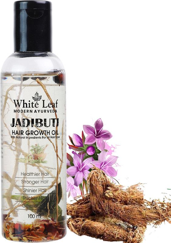 White Leaf Ayurvedic Jadibuti Hair Growth Hair Oil 100 % Natural hair strong and healthy Hair Oil  (100 ml)
