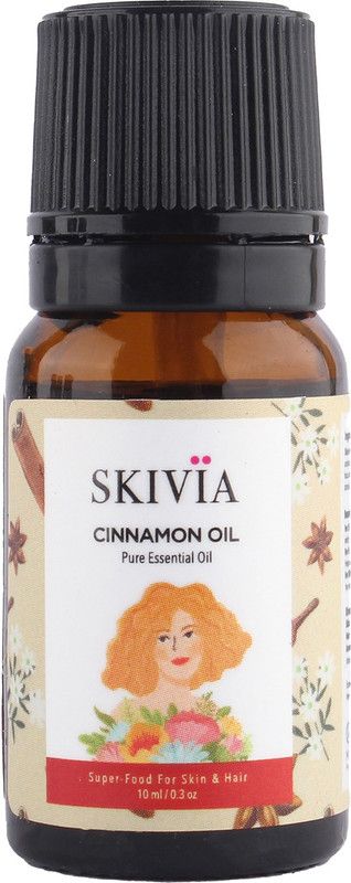 SKIVIA Cinnamon Essential Oil| Uplifts Mood | Helps Relieve Stress  (10 ml)