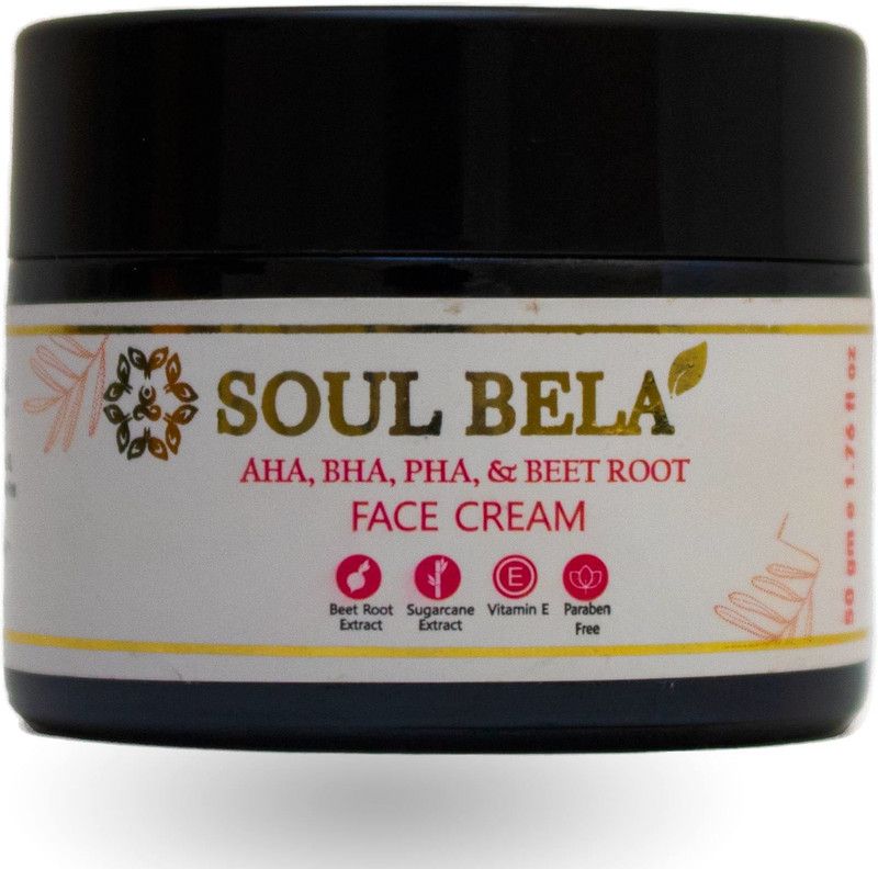 SOUL BELA Aha, Bha,Pha & Beet Root Face Cream To Keep Skin Care For Men & Women  (50)