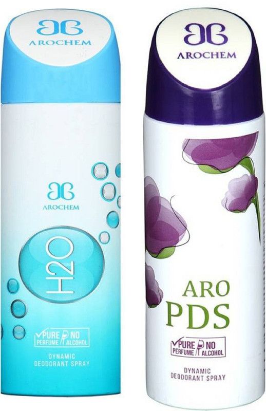 AROCHEM H2O and PDS Deodorant 200ML Each (Pack of 2) Deodorant Spray - For Men & Women  (400 ml, Pack of 2)