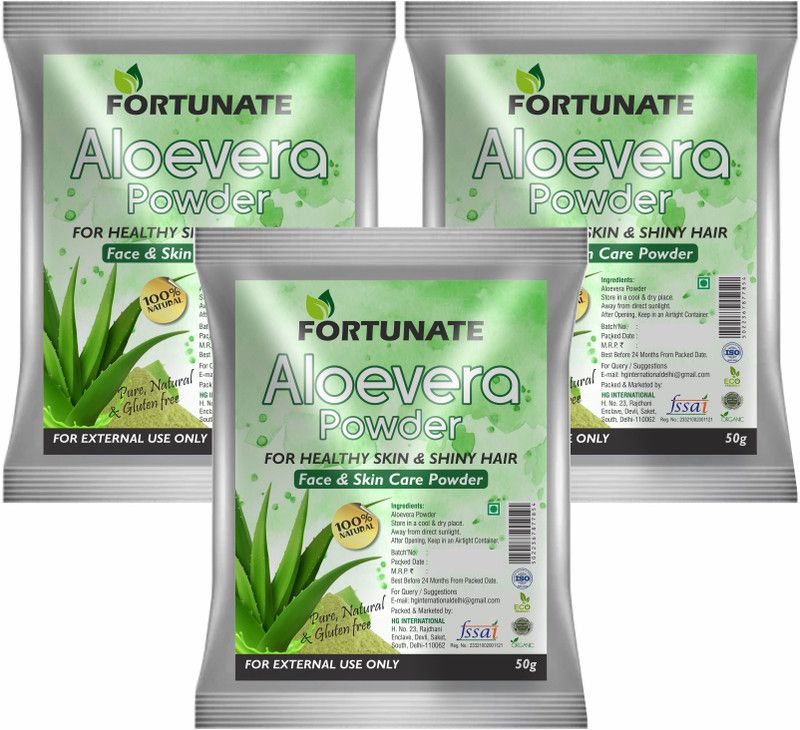 FORTUNATE Aloevera Powder for Face, Skin & Hair  (150 g)