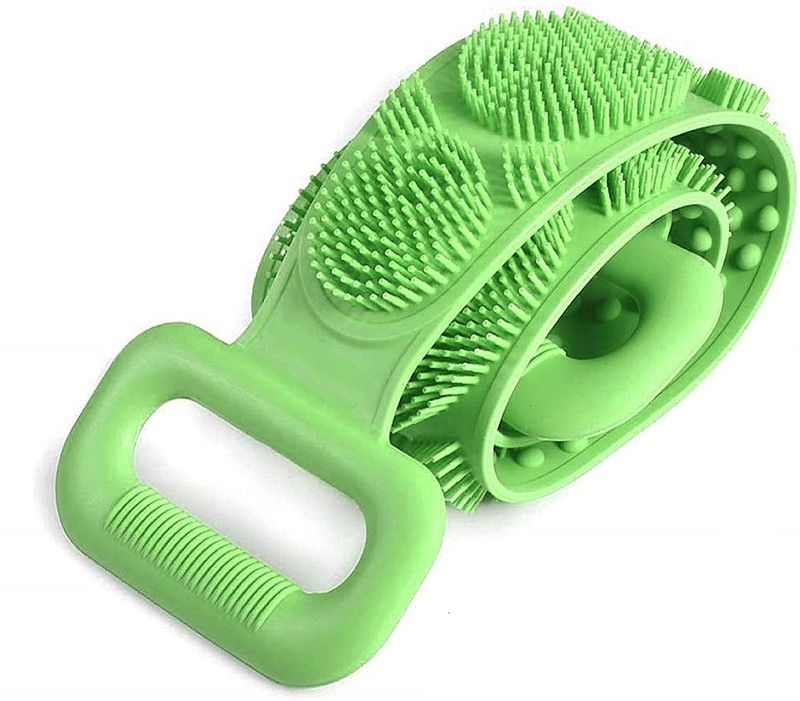 BS NATURAL Silicone Body Back Scrubber (Pack of 1) Multicolor