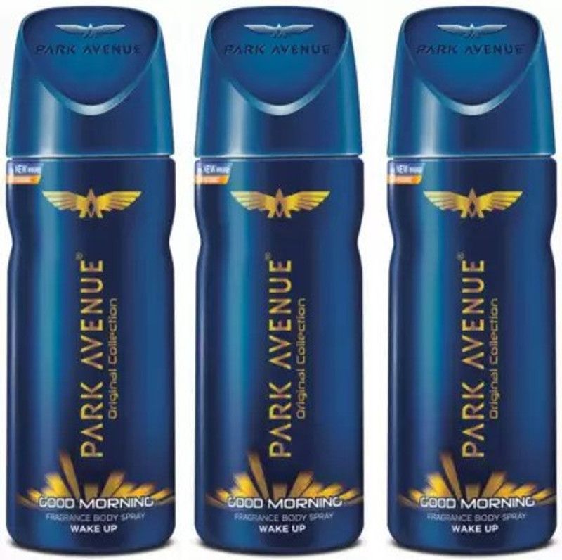 PARK AVENUE Good Morning Deodorant Combo Body Spray - For Men  (450 ml, Pack of 3)