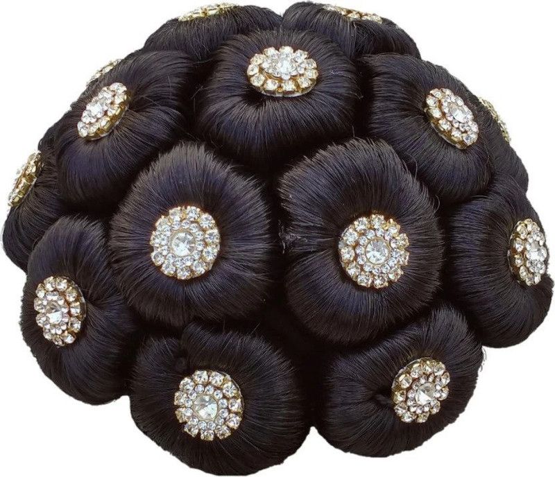 Clixfox Juda Stud With Stone Work For Women & Girl Use In Party, Wedding Extension Hair Extension