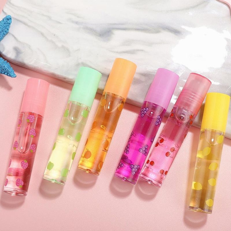 LILLYAMOR Soft Cute Fruity Lip Transparent Lip Glossy Set Of 6  (21 g, Multicolor)