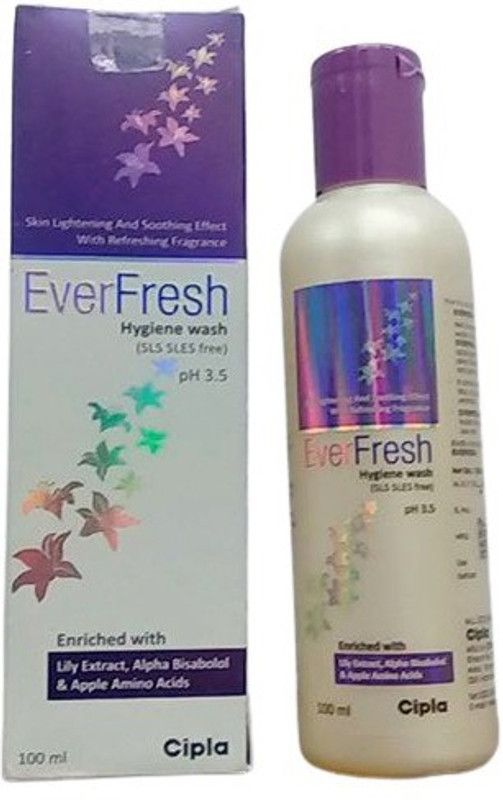 everfresh HYGIENE WASH TO PH 3.5 IN PACK OF 1, 100ML. Intimate Wash  (100 ml, Pack of 1)