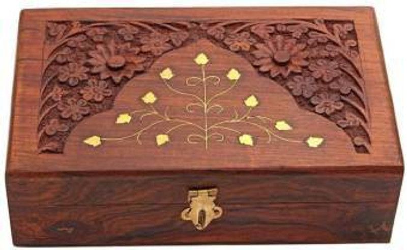 Rozy Collection BL-405 makeup and jewellery Vanity Box  (Brown)