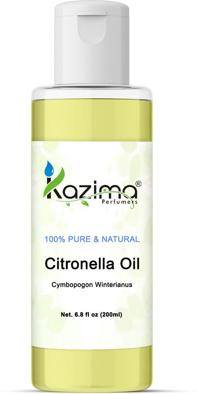 KAZIMA Citronella Essential Oil (200ML) 100% Pure Natural & Enjoy the Innumerable Benefits of Therapeutic Grade  (200 ml)