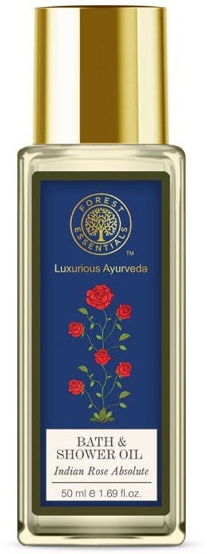 Forest Essentials Indian Rose Absolute Bath and Shower Oil  (50 ml)