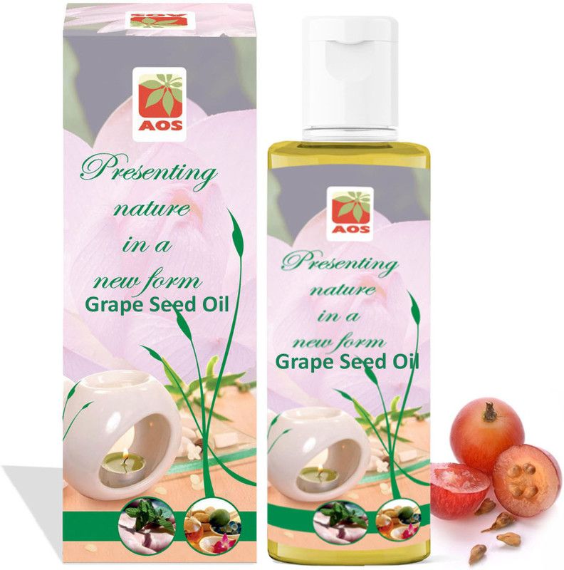 AOS Products 100 % Pure Grape Seed Oil  (200 ml)