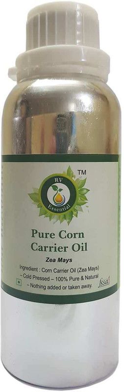 R V Essential Pure Corn Carrier Oil 630ml- Zea Mays (100% Pure and Natural Cold Pressed)  (630 ml)