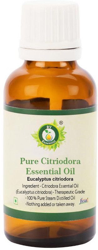 R V Essential Pure Citriodora Essential Oil 10ml- Eucalyptus citriodora (100% Pure and Natural Therapeutic Grade)  (10 ml)