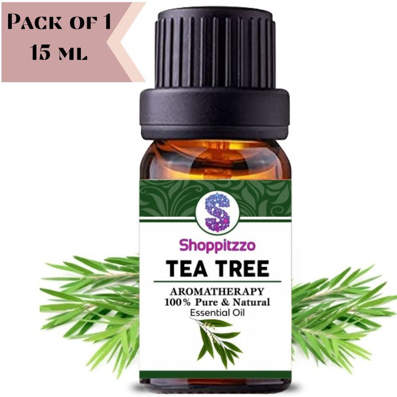 Shoppitzzo TEA TREE-100% Natural + Pure Essential Oil-15ML Each  (15 ml)