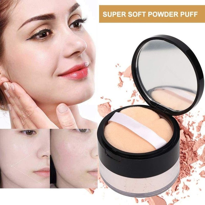 SEUNG New Lightweight Matte Finish Makeup Loose Powder Waterproof Compact  (ivory, 10 g)