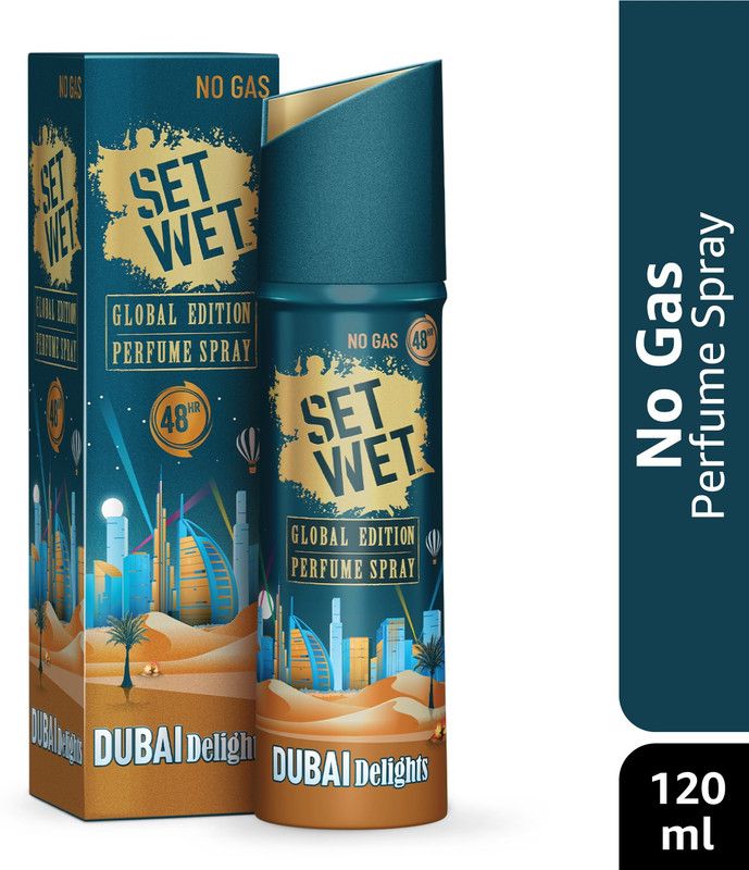 SET WET Global Edition Dubai Delights Body Spray for Men, 48 Hour Long Lasting Fragrance, 120 ml Perfume Body Spray - For Men  (120 ml)