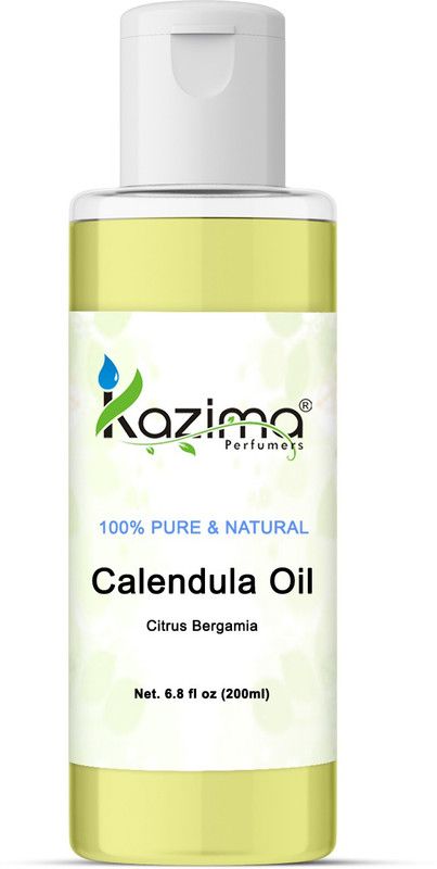 KAZIMA Calendula Essential Oil (200ML) 100% Pure Natural & Undiluted For Skin care & Hair treatment  (200 ml)