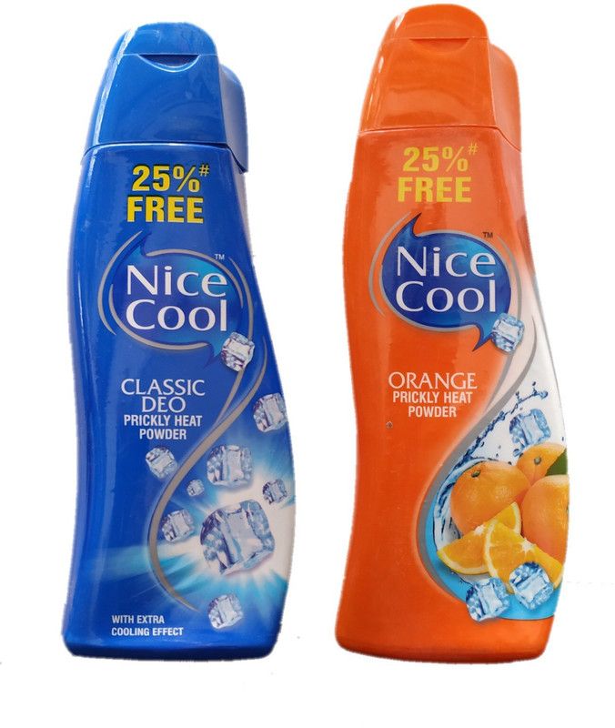 NICE COOL COOL CLASSIC DEO & ORANGE PRICKLY HEAT POWDER  (2 x 150 g)
