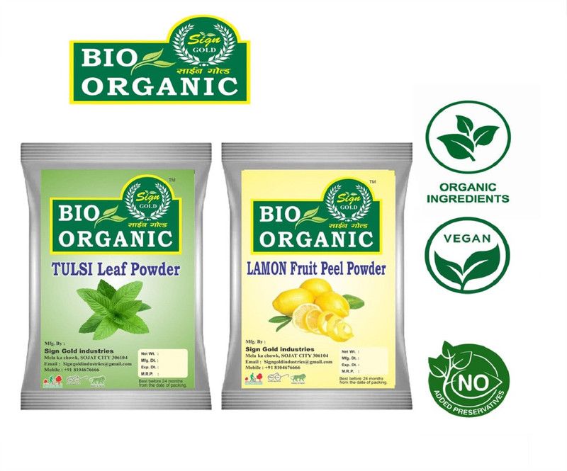 sign gold Pure Organic (Shikakai Fruit & Reeta fruits )powder 200g  (200 g)