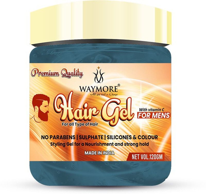 WAYMORE Hair gel 120 gm with vitamin c, styling gel for nourishment & strong hold Hair Gel  (120 g)