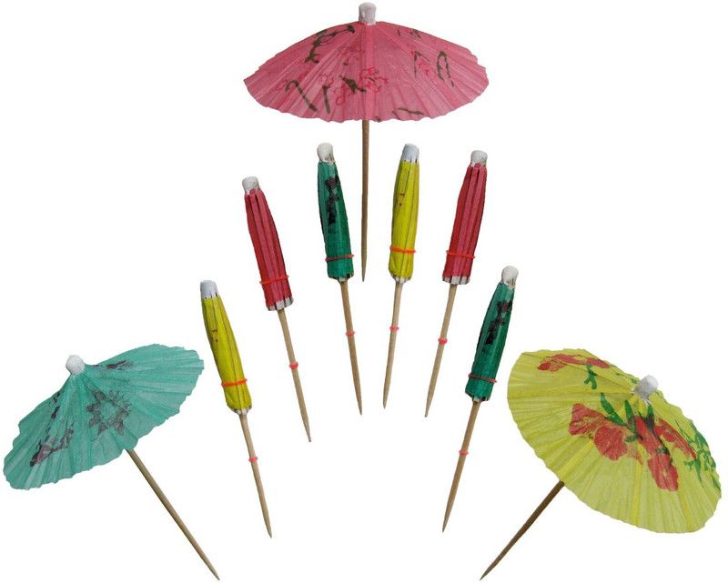 Nxt Gen Cocktail Decorative Umberalla 100 Pcs  (3 inch, Pack of 100)